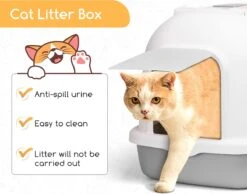 Nobleza ZSW - Kattenbak Met Kattenbakschep - 54x41x45 Cm - Grijs- L 11 Nobleza ZSW - Kattenbak Met Kattenbakschep - 54x41x45 Cm - Grijs- L -Kattenproducten 1200x943 1