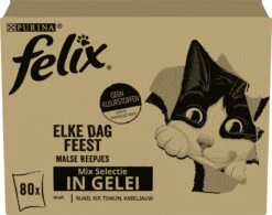 Felix Elke Dag Feest Mix Selectie In Gelei - Katten Natvoer - 80 X 85g 19 Felix Elke Dag Feest Mix Selectie In Gelei - Katten Natvoer - 80 X 85g -Kattenproducten 1200x946 2