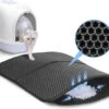 Nobleza Kattenbakmat - Kattenmat Met Filter - Kattenbak Accessoires - Grit Opvanger - 3 Lagen - Waterdicht - 60x45 Cm - Opvouwbaar - Zwart -Kattenproducten 1200x953