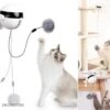Merkloos Kattenhengel - Elektrisch Kattenspeelgoed - Kattenspeeltjes - Automatische Hengel - Kitten Speelgoed - Interactief Kattenspeelgoed - Bal - Katten - Poesjes - Kitten - Kat - Kattenbal - Kattenspeeltjes Intelligentie
