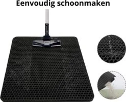 Behave Kattenbakmat - Dubbele Laag - Honingraatdesign - Waterdicht - Katten Grit Opvanger - Schoonloopmat - Kattenbak Mat - Zwart - 45*60 Cm -Kattenproducten 1200x978