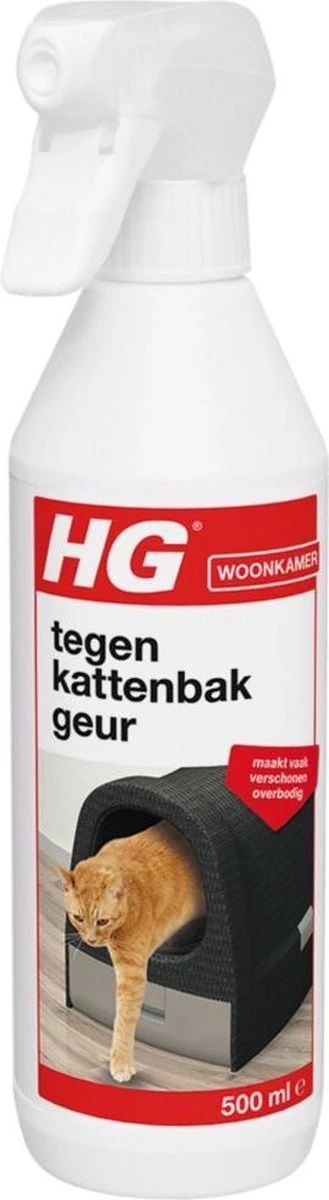 HG Tegen Kattenbakgeur - 500ml - Ongevaarlijk Voor Dier En Mens - Geurloos 6 HG Tegen Kattenbakgeur - 500ml - Ongevaarlijk Voor Dier En Mens - Geurloos - Afbeelding 4
