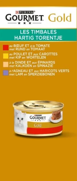 Gourmet Gold Hartig Torentje - Kattenvoer Natvoer - Vlees Met Groente Mix - 48 X 85 G 20 Gourmet Gold Hartig Torentje - Kattenvoer Natvoer - Vlees Met Groente Mix - 48 X 85 G -Kattenproducten 510x1200