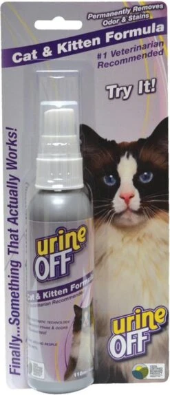 Urine Off - Geur En Vlekverwijderaar Voor Kitten En Kat Urine 118 Ml 11 Urine Off - Geur En Vlekverwijderaar Voor Kitten En Kat Urine 118 Ml -Kattenproducten 516x1200