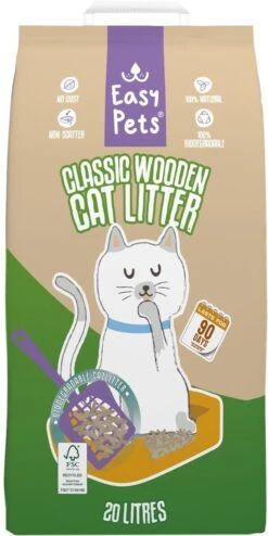 Easypets Houtkorrel Kattenbakvulling 10KG - 20L - Biologisch Afbreekbare Houtkorrels - FSC 12 Easypets Houtkorrel Kattenbakvulling 10KG - 20L - Biologisch Afbreekbare Houtkorrels - FSC -Kattenproducten 600x1200 3