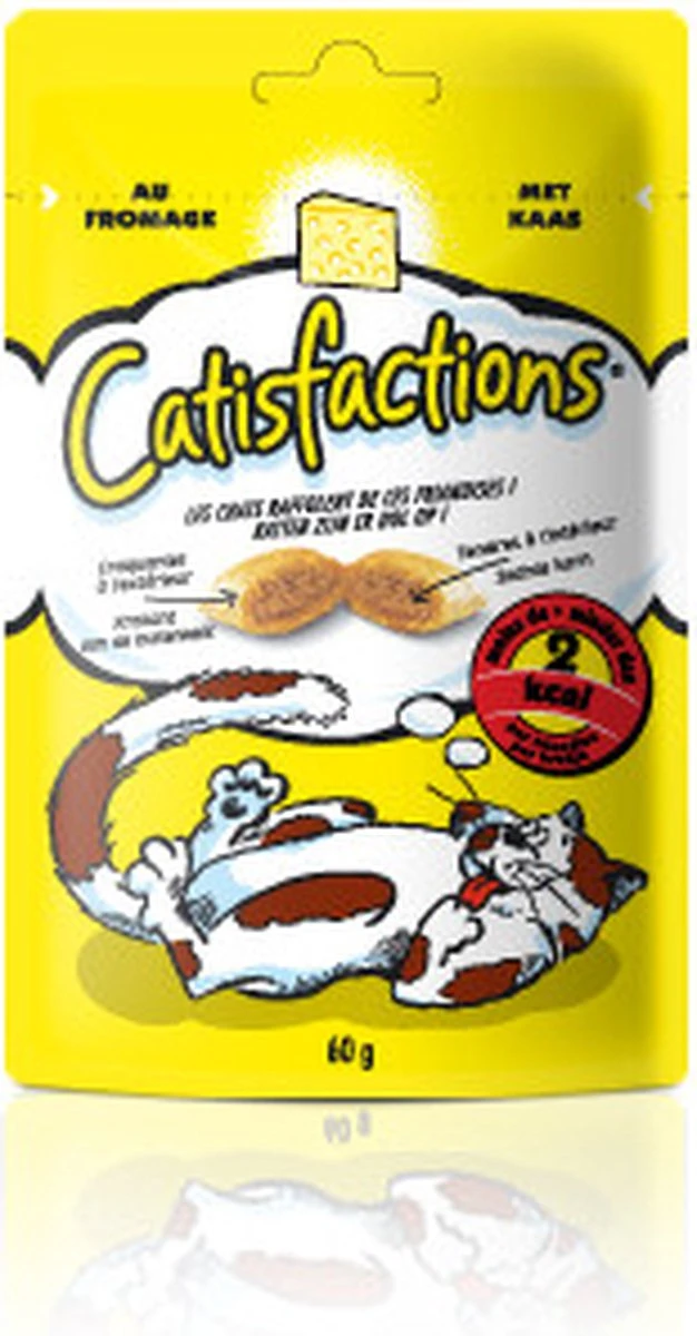 Catisfactions Kattensnoepjes - Kaas - Kattensnack - 60 G - 1 Zakje 9 Catisfactions Kattensnoepjes - Kaas - Kattensnack - 60 G - 1 Zakje - Afbeelding 8