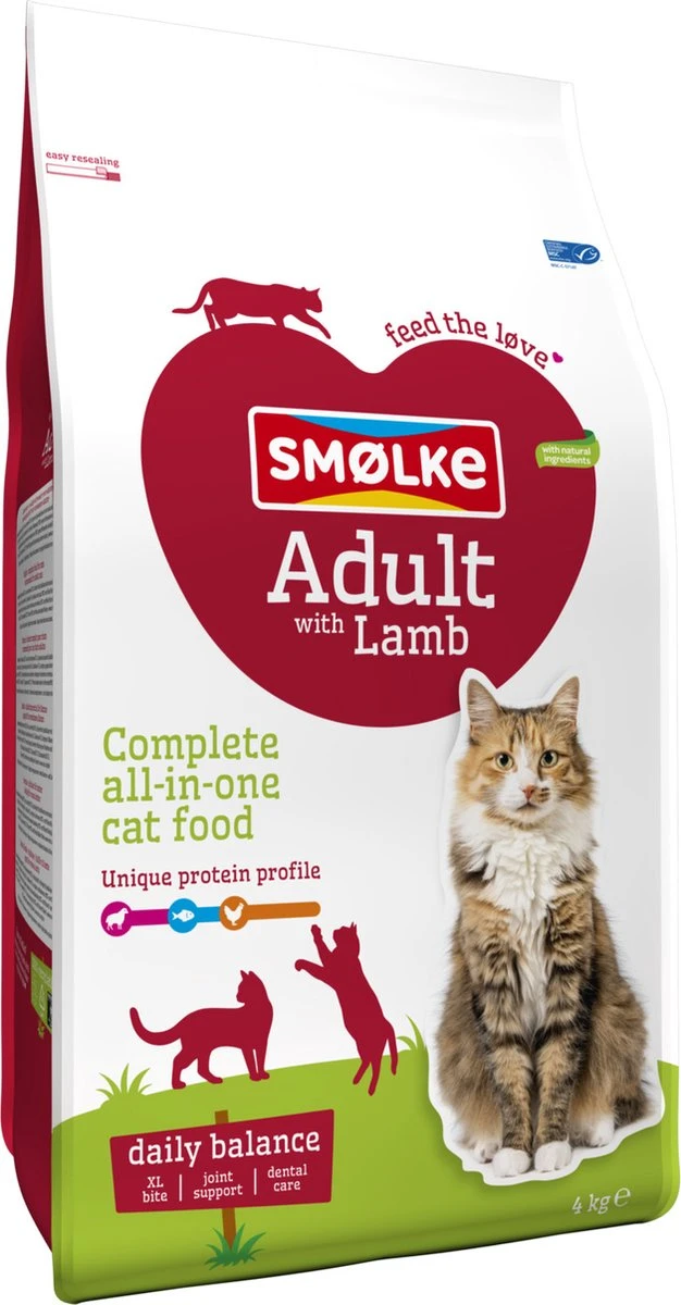 Smolke Adult Lamb & Rice 4 Kg - Kat 3 Smolke Adult Lamb & Rice 4 Kg - Kat