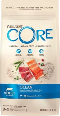 Wellness Core Grain Free Cat Ocean Zalm & Tonijn - Kattenvoer - 1.75 Kg -Kattenproducten 627x1200 1