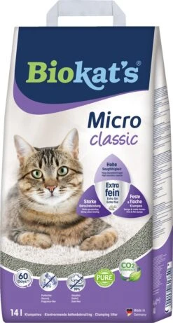 Biokat's Micro Classic - 14 L - Kattenbakvulling - Klontvormend - Zonder Geur -Kattenproducten 643x1200 2