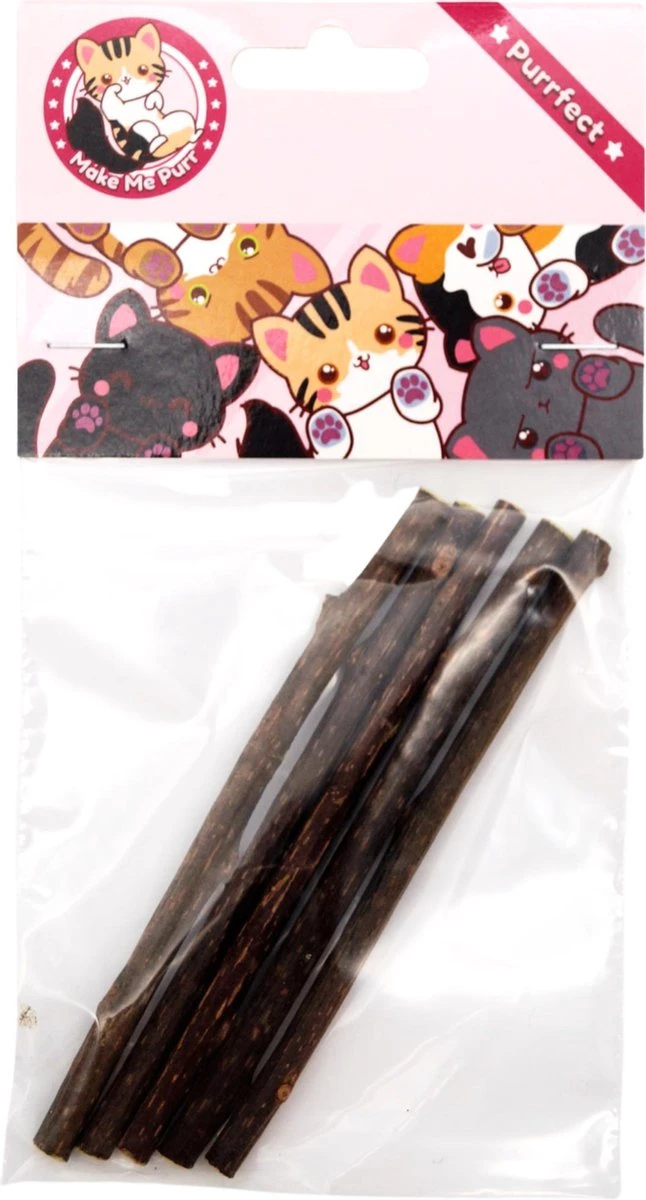 Make Me Purr Matatabi Sticks (5 Stuks) - Silver Vine Kattenkruid Stokjes - Catnip Effect Kauwstokjes - Kattensnack Kattensnoepjes - Kattenspeelgoed Kattenspeeltjes 8 Make Me Purr Matatabi Sticks (5 Stuks) - Silver Vine Kattenkruid Stokjes - Catnip Effect Kauwstokjes - Kattensnack Kattensnoepjes - Kattenspeelgoed Kattenspeeltjes - Afbeelding 6