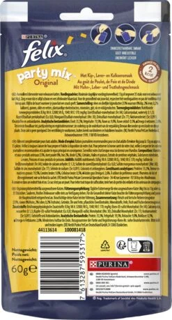 Felix Party Mix - Kattensnacks Original - 8 X 60g 14 Felix Party Mix - Kattensnacks Original - 8 X 60g -Kattenproducten 646x1200 2