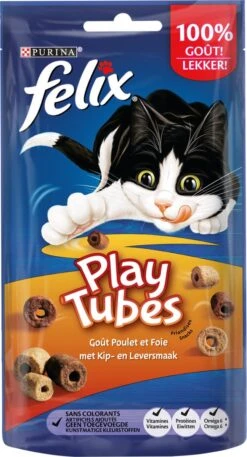 Felix PlayTubes - Kattensnacks - Kip & Lever - 8 X 50g 11 Felix PlayTubes - Kattensnacks - Kip & Lever - 8 X 50g -Kattenproducten 648x1200 3