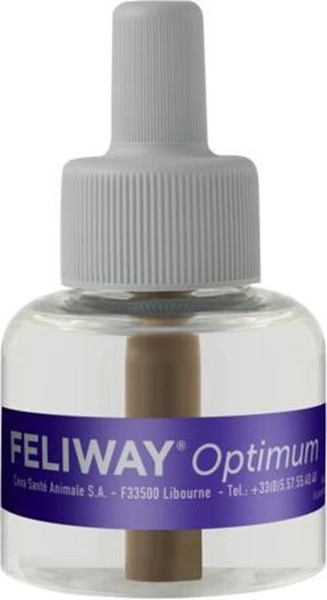 Feliway Optimum - Startset - 1 Verdamper Met 1 Vulling - 48 Ml - Anti-stress Voor Kat 5 Feliway Optimum - Startset - 1 Verdamper Met 1 Vulling - 48 Ml - Anti-stress Voor Kat - Afbeelding 3