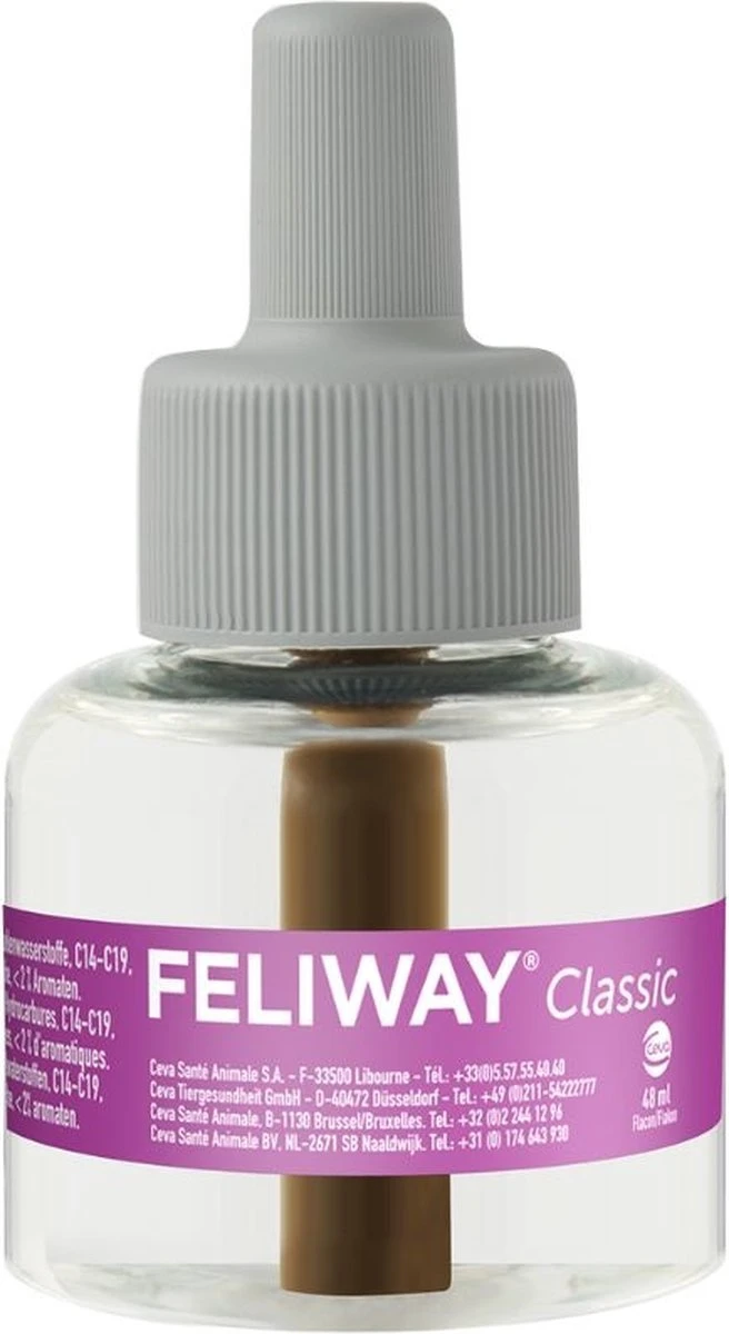 Feliway Classic - Startset - 1 Verdamper + 1 Vulling 48ml - Anti-stress Voor Kat 11 Feliway Classic - Startset - 1 Verdamper + 1 Vulling 48ml - Anti-stress Voor Kat - Afbeelding 9