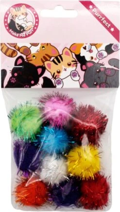 Make Me Purr Glitter Pompon Ballen (10 Stuks) - Kattenspeeltjes - Kattenspeelgoed - Speelgoed Voor Katten - Kat Speeltje Bal - Kitten Speeltjes Balletjes 12 Make Me Purr Glitter Pompon Ballen (10 Stuks) - Kattenspeeltjes - Kattenspeelgoed - Speelgoed Voor Katten - Kat Speeltje Bal - Kitten Speeltjes Balletjes -Kattenproducten 677x1200
