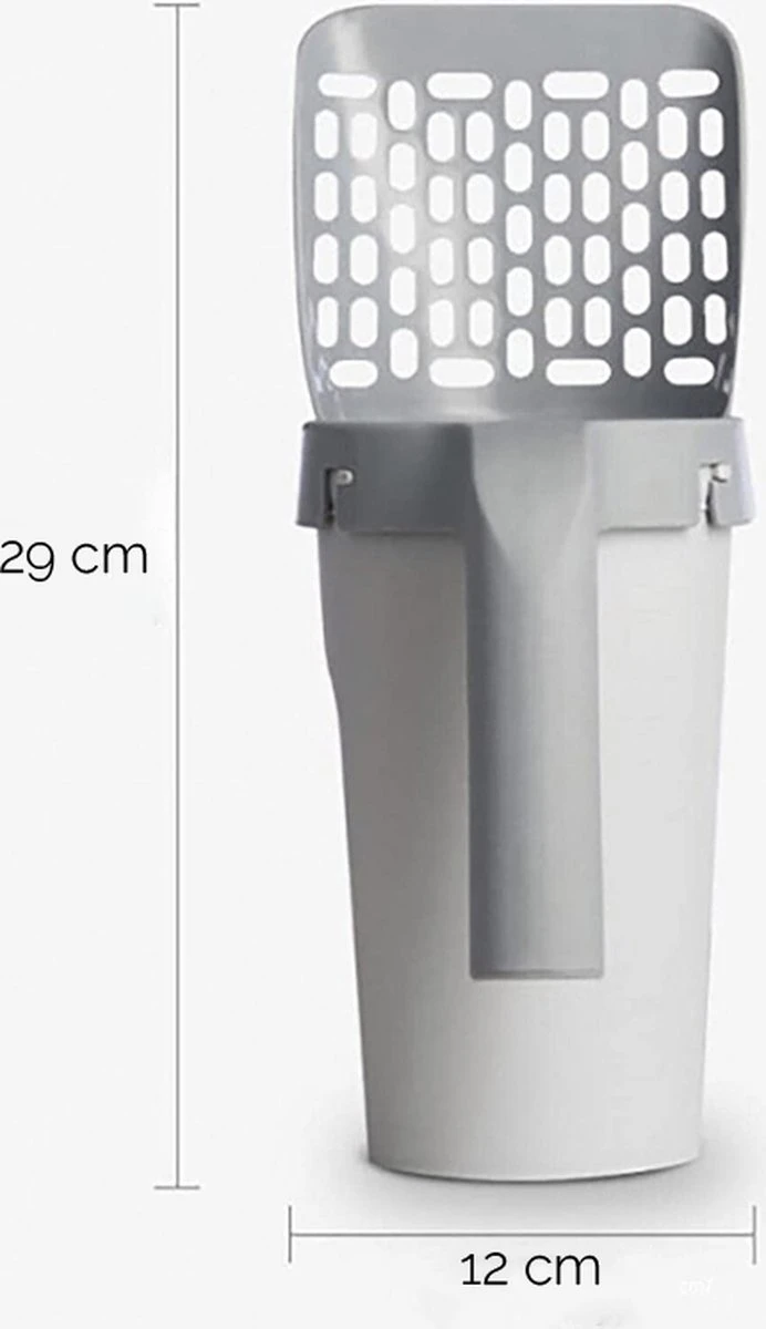 Fliksy Kattenbak Schep - Kattenbak Schepje Met Bakje - Kattenzakje - Katten - Haarverwijderaar - Kattenspeeltje 5 Fliksy Kattenbak Schep - Kattenbak Schepje Met Bakje - Kattenzakje - Katten - Haarverwijderaar - Kattenspeeltje - Afbeelding 3