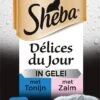 Sheba - Delices Du Jour - Katten Natvoer - In Gelei - Zalm & Tonijn - 36 X 50g 1 Sheba - Delices Du Jour - Katten Natvoer - In Gelei - Zalm & Tonijn - 36 X 50g -Kattenproducten 696x1200 1