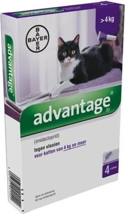 Bayer Advantage 40 Tegen Vlooien - <4kg - 4 X 0,4 Ml - Adult 40 Bayer Advantage 40 Tegen Vlooien - <4kg - 4 X 0,4 Ml - Adult -Kattenproducten 701x1200 1