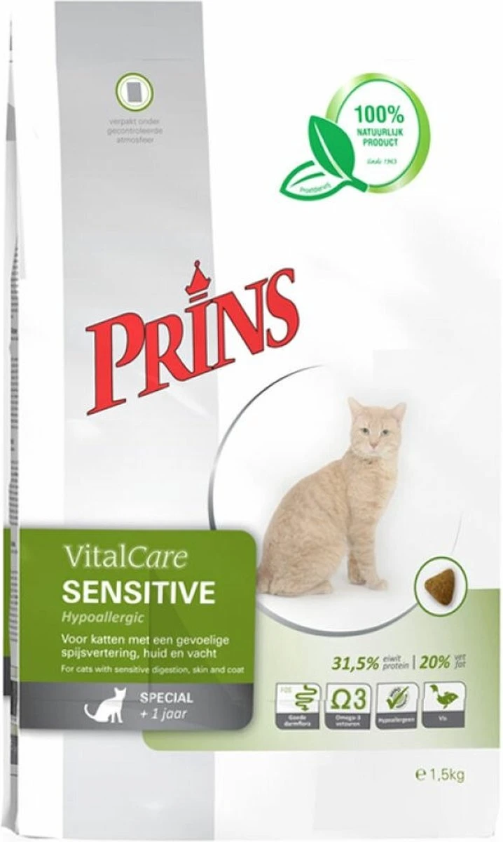 Prins - VitalCare Sensitive Hypoallergic - Kattenvoer - 5 Kg 3 Prins - VitalCare Sensitive Hypoallergic - Kattenvoer - 5 Kg