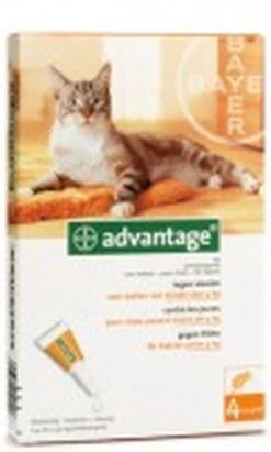 Bayer Advantage 40 Tegen Vlooien - <4kg - 4 X 0,4 Ml - Adult 41 Bayer Advantage 40 Tegen Vlooien - <4kg - 4 X 0,4 Ml - Adult -Kattenproducten 722x1200