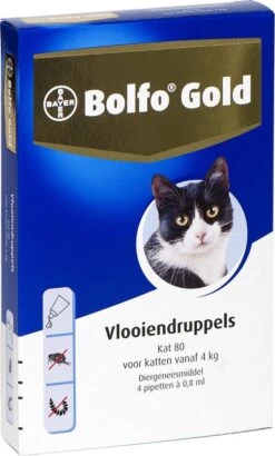 Bayer Bolfo Gold 80 Anti Vlooienmiddel - Kat - > 4 Kg - 4 Pipetten 16 Bayer Bolfo Gold 80 Anti Vlooienmiddel - Kat - > 4 Kg - 4 Pipetten -Kattenproducten 723x1200