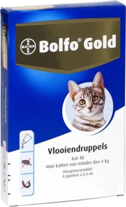 Bayer Bolfo Gold 40 Anti Vlooienmiddel - Kat - 0 Tot 4 Kg - 4 Pipetten 24 Bayer Bolfo Gold 40 Anti Vlooienmiddel - Kat - 0 Tot 4 Kg - 4 Pipetten -Kattenproducten 729x1200