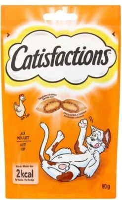 Catisfactions Kattensnoepjes - Kip - 6 X 60g -Kattenproducten 730x1200