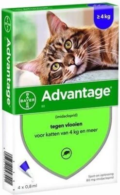 Bayer Advantage 40 Tegen Vlooien - <4kg - 4 X 0,4 Ml - Adult 24 Bayer Advantage 40 Tegen Vlooien - <4kg - 4 X 0,4 Ml - Adult -Kattenproducten 739x1200 2