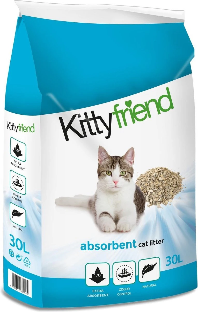 Kitty Friend Kattenbakvulling Absorbent 30 L 3 Kitty Friend Kattenbakvulling Absorbent 30 L