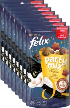Felix Party Mix - Kattensnacks Original - 8 X 60g 10 Felix Party Mix - Kattensnacks Original - 8 X 60g -Kattenproducten 781x1200 2