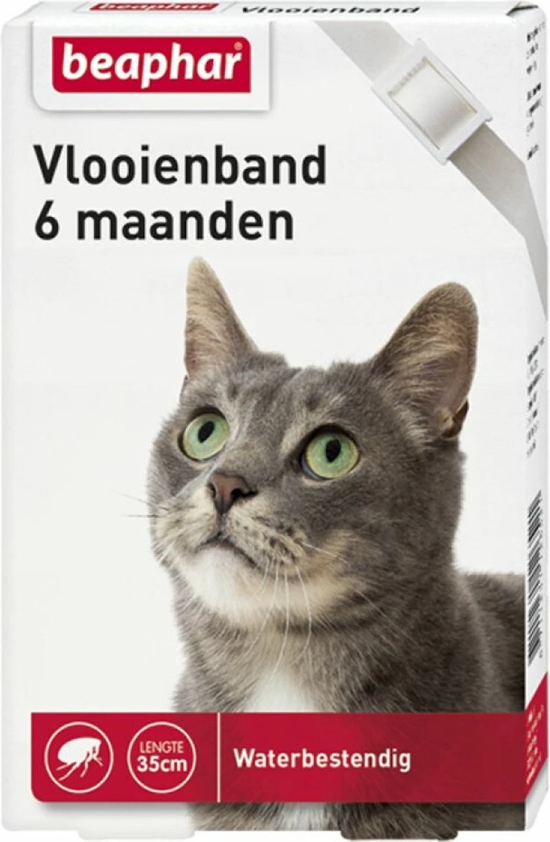 Beaphar Vlooienband - Wit - 1 Stuk 5 Beaphar Vlooienband - Wit - 1 Stuk - Afbeelding 3
