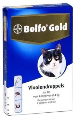 Bayer Bolfo Gold 80 Anti Vlooienmiddel - Kat - > 4 Kg - 4 Pipetten 12 Bayer Bolfo Gold 80 Anti Vlooienmiddel - Kat - > 4 Kg - 4 Pipetten -Kattenproducten 785x1200 1
