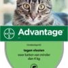 Bayer Advantage 40 Tegen Vlooien - <4kg - 4 X 0,4 Ml - Adult -Kattenproducten 786x1200