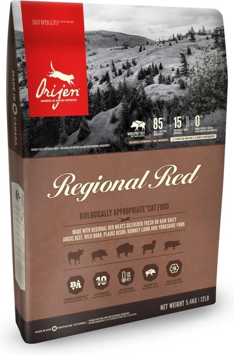 Orijen Regional Red Cat - Kattenvoer - 5.4 Kg 3 Orijen Regional Red Cat - Kattenvoer - 5.4 Kg