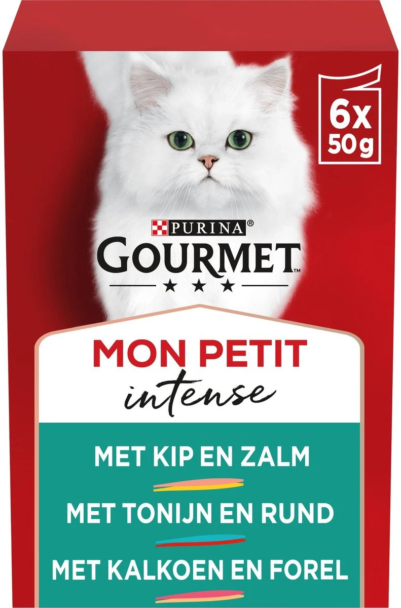 Gourmet Mon Petit Intense - Kattenvoer Natvoer - Duo Vis/Vlees - 24 X 50 Gr 3 Gourmet Mon Petit Intense - Kattenvoer Natvoer - Duo Vis/Vlees - 24 X 50 Gr