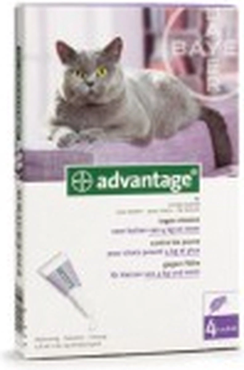 Bayer Anti Vlooienmiddel Advantage 80 > 4 Kg - 4 X 0,8 Ml 20 Bayer Anti Vlooienmiddel Advantage 80 > 4 Kg - 4 X 0,8 Ml - Afbeelding 18