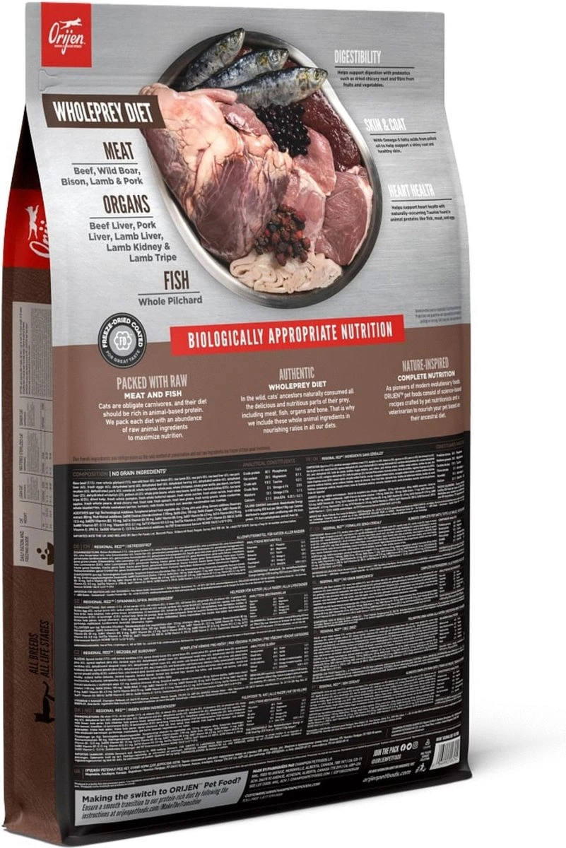 Orijen Regional Red Cat - Kattenvoer - 5.4 Kg 11 Orijen Regional Red Cat - Kattenvoer - 5.4 Kg - Afbeelding 9