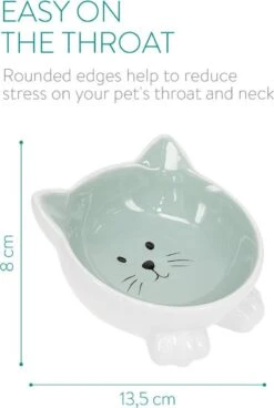 Navaris Voerbakjes Voor Katten - Set Van 2 Voer- En Waterbakken - Etensbak Van Keramiek - Met Antislip Voetjes - Kattenvorm - Roze/Groen 15 Navaris Voerbakjes Voor Katten - Set Van 2 Voer- En Waterbakken - Etensbak Van Keramiek - Met Antislip Voetjes - Kattenvorm - Roze/Groen -Kattenproducten 806x1200