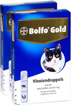 Bayer Bolfo Gold 80 Anti Vlooienmiddel - Kat - >4 Kg - 2 Pipetten 11 Bayer Bolfo Gold 80 Anti Vlooienmiddel - Kat - >4 Kg - 2 Pipetten -Kattenproducten 812x1200