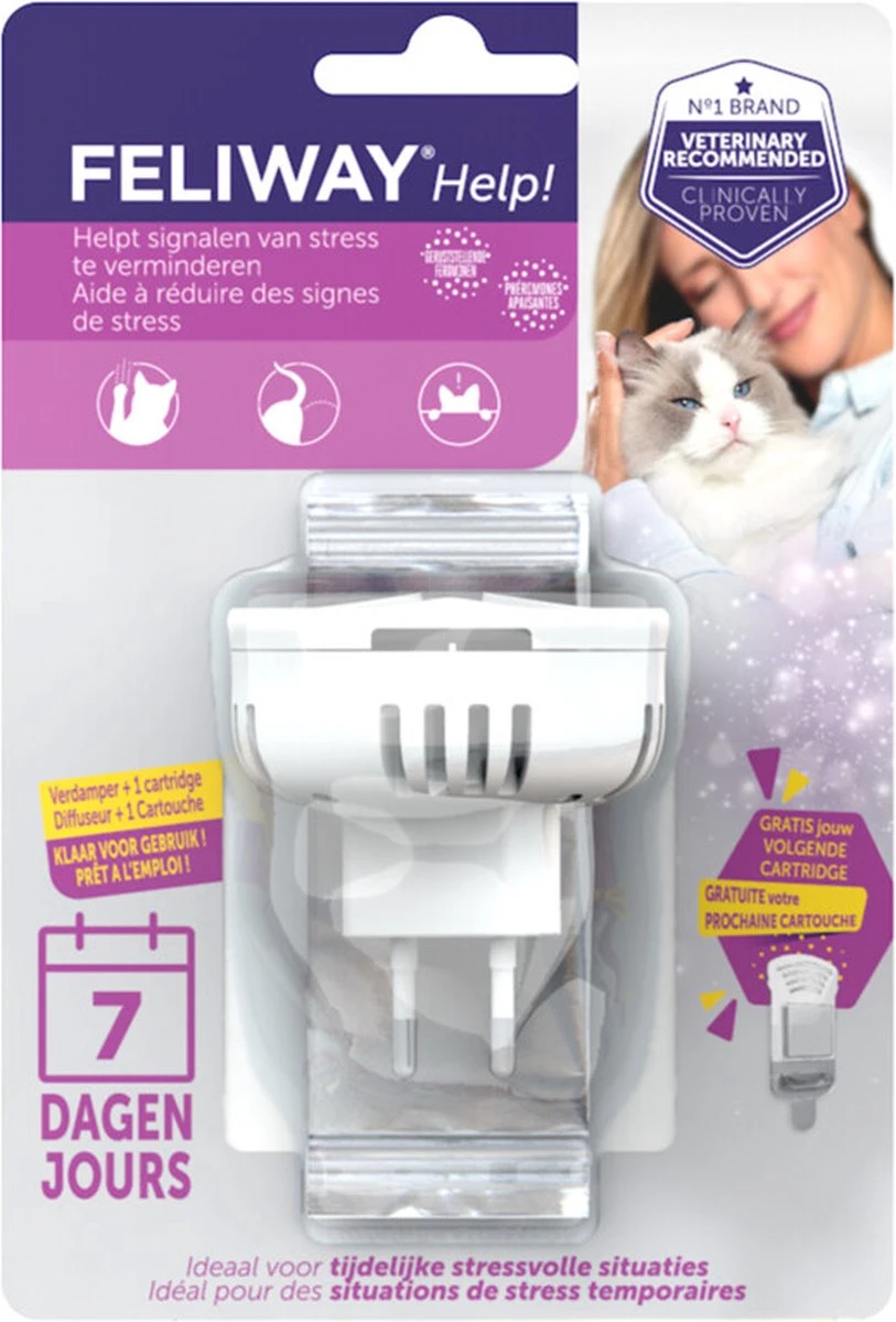 Feliway Help! - Verdamper + Cartridge - 7 Dagen - Kat - Tijdelijke Spannende Situaties Voor Je Kat 10 Feliway Help! - Verdamper + Cartridge - 7 Dagen - Kat - Tijdelijke Spannende Situaties Voor Je Kat - Afbeelding 8
