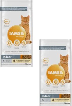 Iams Cat Adult Indoor - Kattenvoer - 2 X Kip 3 Kg -Kattenproducten 817x1200