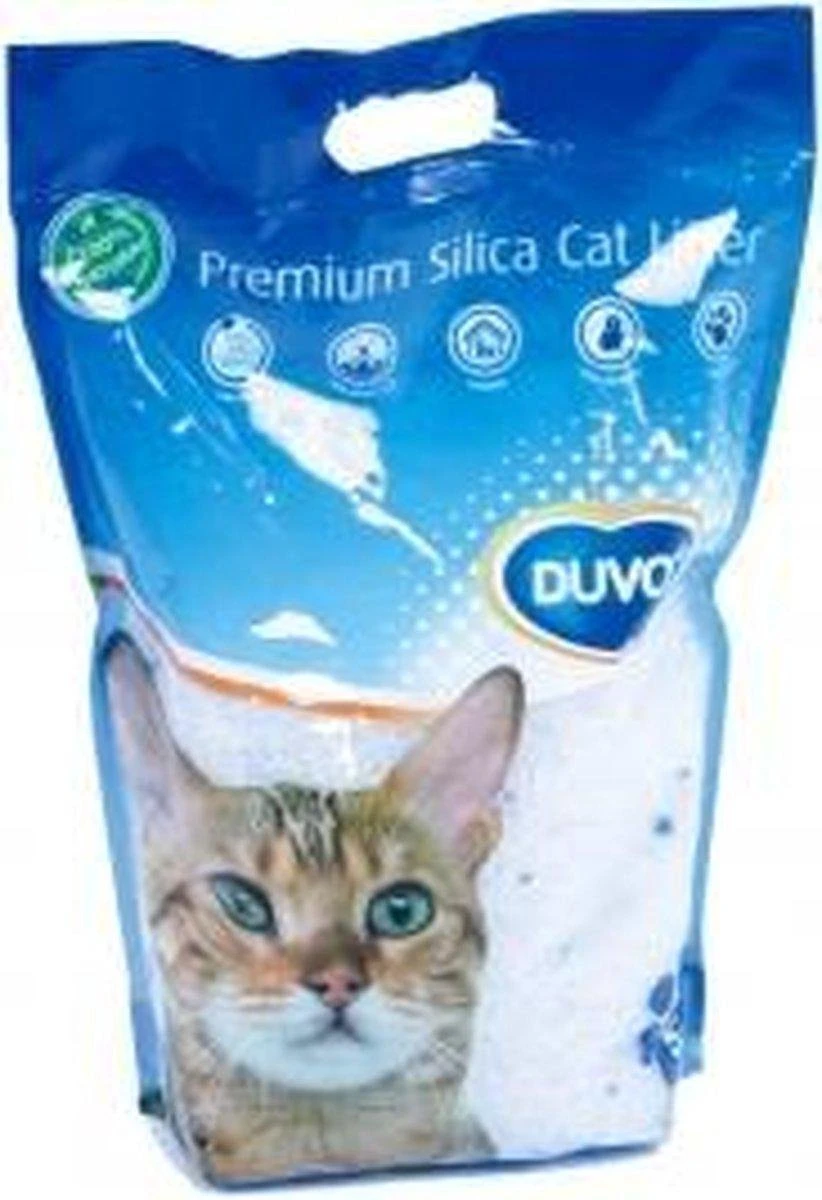 Duvo Kattenbakvulling Premium Silica - 6 X 5 Liter - Bulk Voordeel 3 Duvo Kattenbakvulling Premium Silica - 6 X 5 Liter - Bulk Voordeel