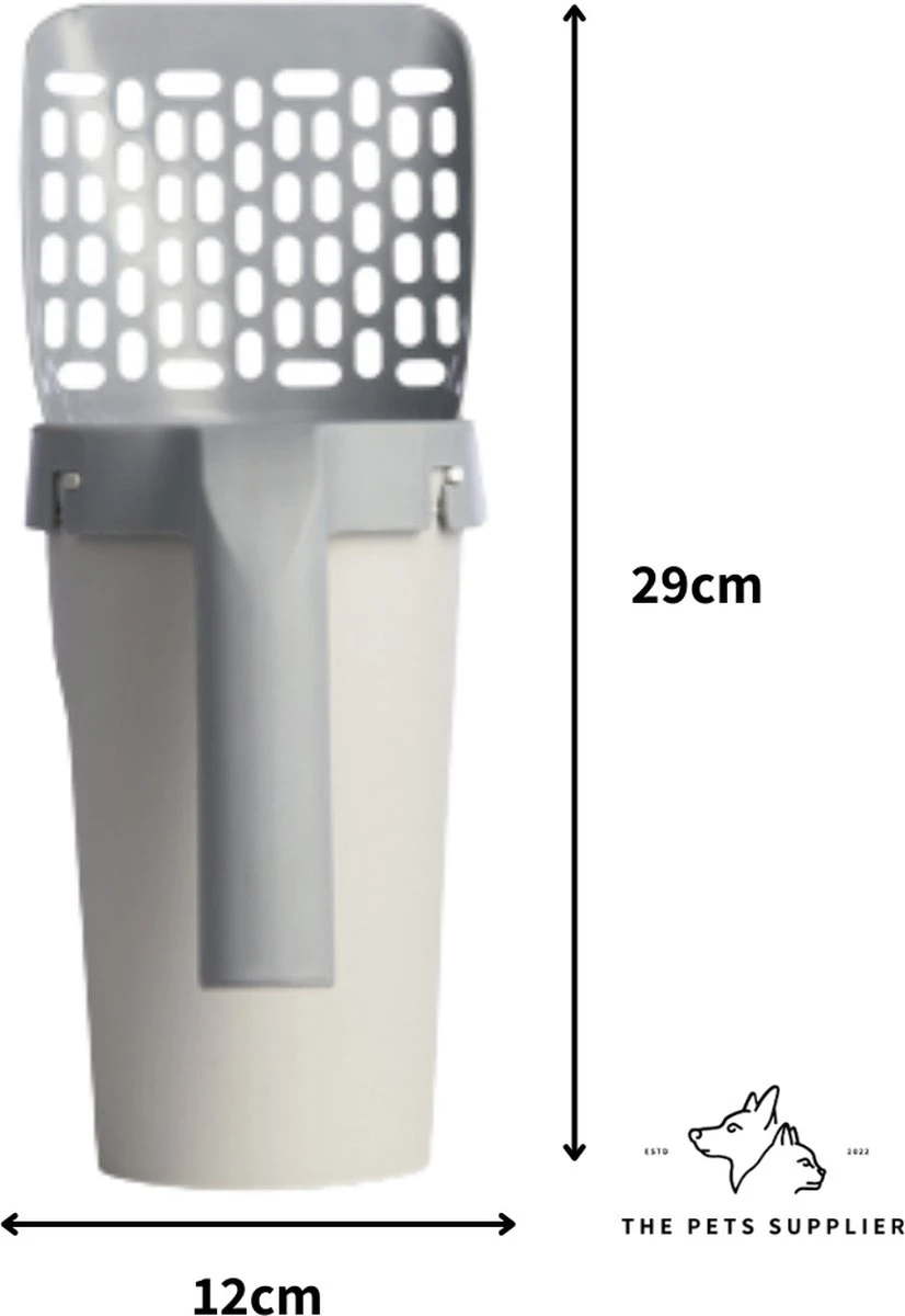 The Pets Supplier - Kattenbak Schep - Kattenbakschep Met Opvangbak - Kattenbak Grind - Kattenzakjes 8 The Pets Supplier - Kattenbak Schep - Kattenbakschep Met Opvangbak - Kattenbak Grind - Kattenzakjes - Afbeelding 6