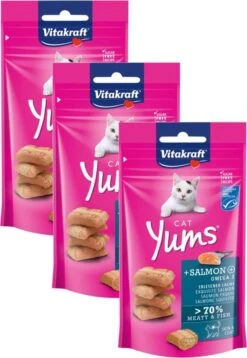 Vitakraft Cat Yums - Kat - Snack - Zalm - 3 X 40 Gr 6 Vitakraft Cat Yums - Kat - Snack - Zalm - 3 X 40 Gr -Kattenproducten 827x1200 2