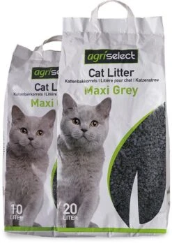 Agriselect Kattenbakvulling Maxi Grey Klontvormend Grof