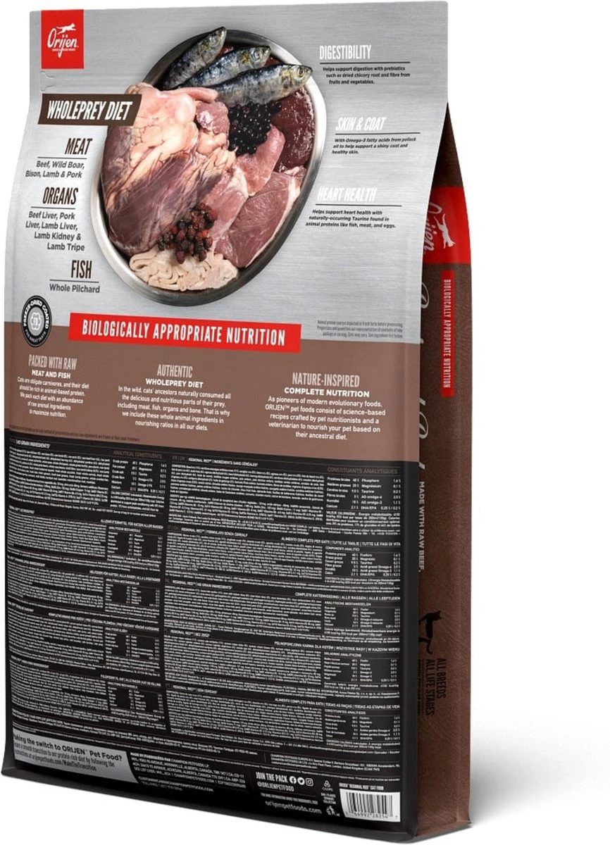 Orijen Regional Red Cat - Kattenvoer - 5.4 Kg 7 Orijen Regional Red Cat - Kattenvoer - 5.4 Kg - Afbeelding 5