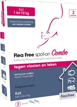 Flea Free Ectoline Duo Kat - Tegen Vlooien En Teken - 2 Pipetten 16 Flea Free Ectoline Duo Kat - Tegen Vlooien En Teken - 2 Pipetten -Kattenproducten 866x1200 5