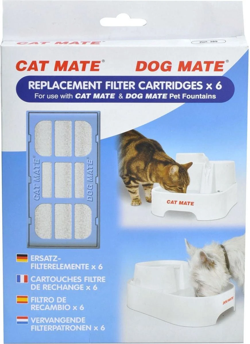 CAT MATE Drinkfontein Filterpatronen Multi Pack - 6 St. 5 CAT MATE Drinkfontein Filterpatronen Multi Pack - 6 St. - Afbeelding 3