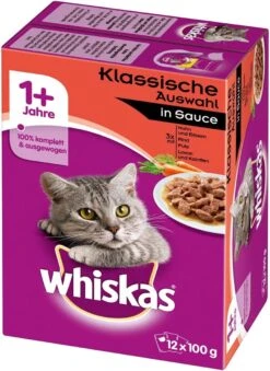 Whiskas Classic Selectie Kattenvoer, Hoogwaardig Nat Voer Voor Volwassen Katten 48 X 100g 8 Whiskas Classic Selectie Kattenvoer, Hoogwaardig Nat Voer Voor Volwassen Katten 48 X 100g -Kattenproducten 874x1200