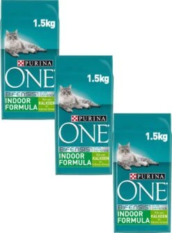 Purina One Indoor Formula Kalkoen - Kattenvoer - 3 X 1.5 Kg -Kattenproducten 887x1200 2
